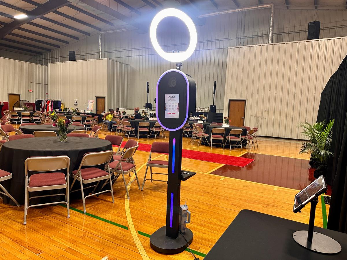 Photobooth setup at Women United event